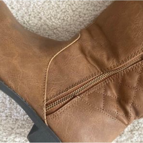 Dexflex Comfort Brown Tall Knee High Boots with Zipper 8.5 WIDE Sold at Payless - Picture 2 of 6
